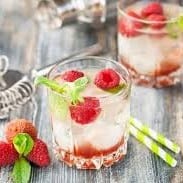 Lychee Strawberry Lemonade.