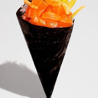 Hand Roll/Dancing Salmon/ Raw Fish