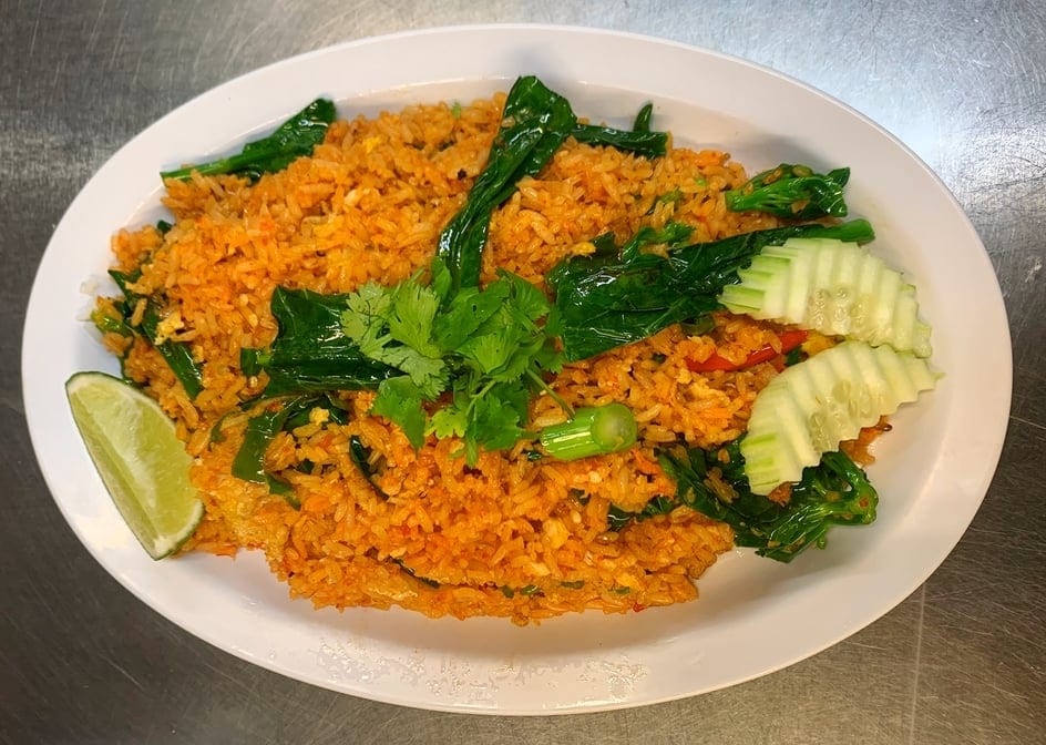 Crab Paste Fried Rice.