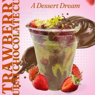 Dubai chocolate Strawberry cup