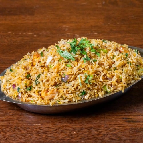Shrimp Biryani.
