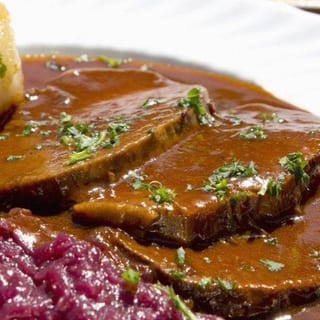 Sauerbraten "Dip" Sandwich