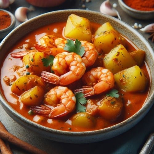 Shrimp Vindalu.
