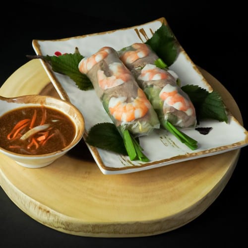 1A Shrimp & Pork Spring Rolls.