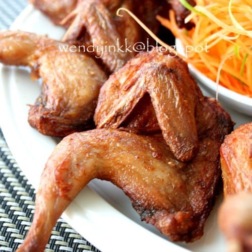 A11. Fried Quail with Butter (3 per order) (Cut Chien).