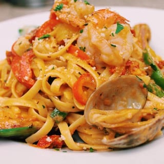 Cajun Seafood Fettuccine Pasta