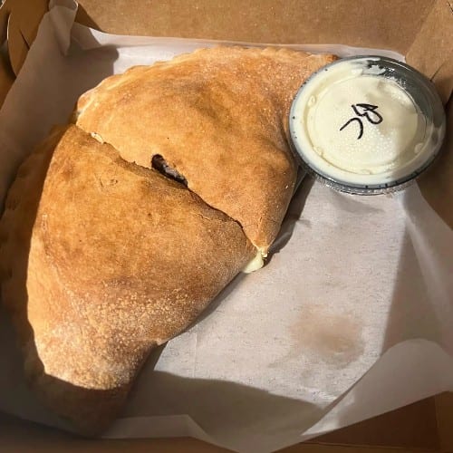 Steak Bomb Calzone.