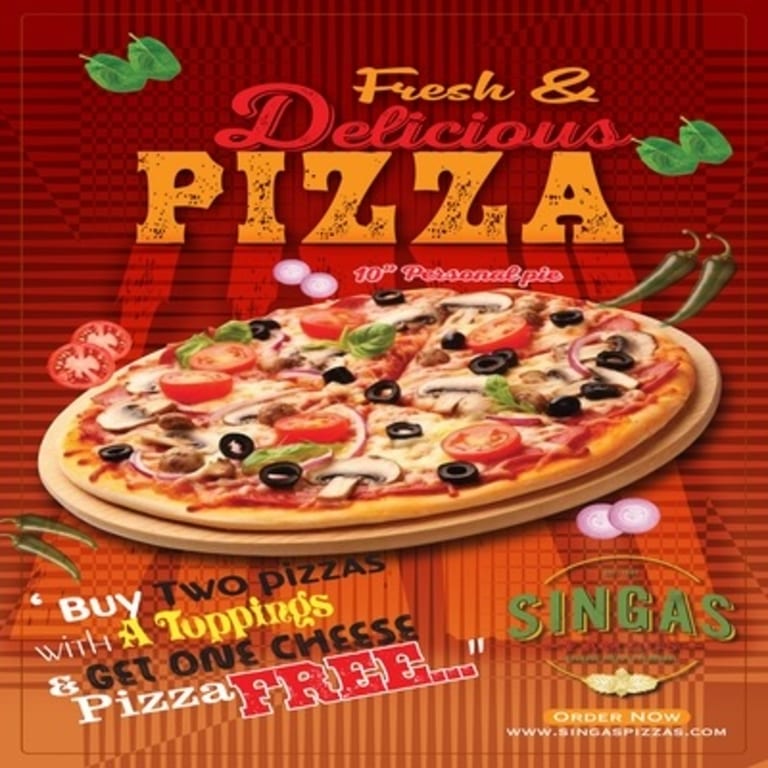 Buy 2 Pizzas with Topping, Get 1 Cheese Pizza Free