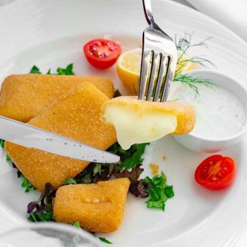 Fried Mozzarella Carrozza.