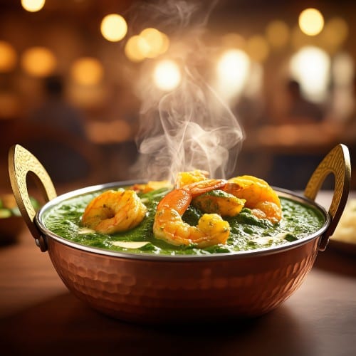 Shrimp Palak.