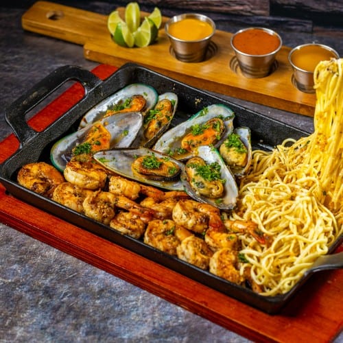 Iron Skillet Shrimp & Mussel Mix.