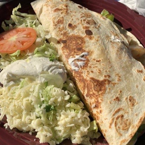 Shrimp Quesadilla.