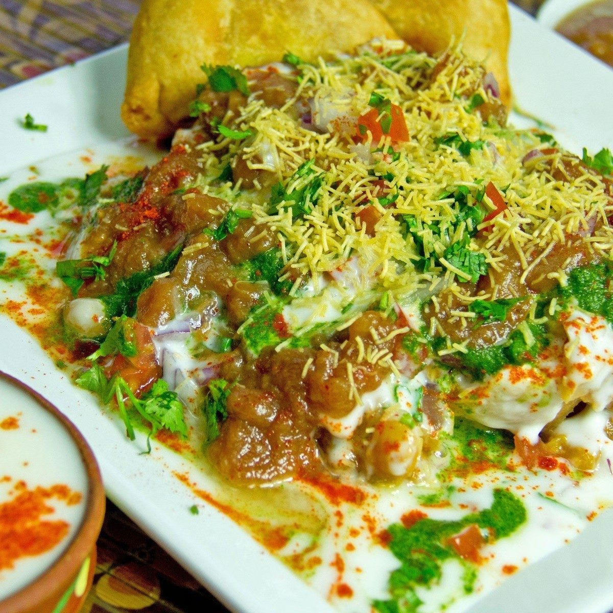 Samosa Chaat.
