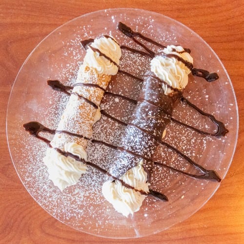 Homemade Cannoli.
