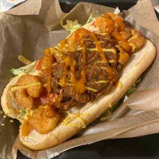 Soft Shell Crab & Shrimp Po Boy