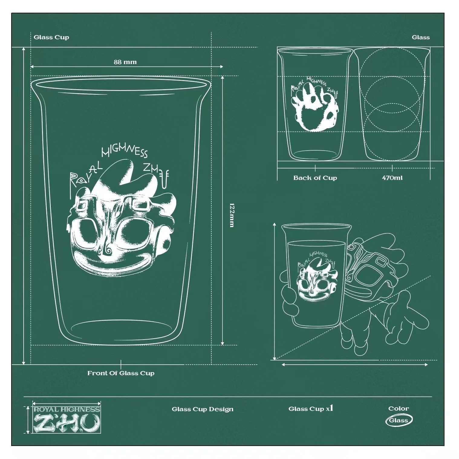 Ancient Civilization Drinkware 古蜀秘境玻璃杯.