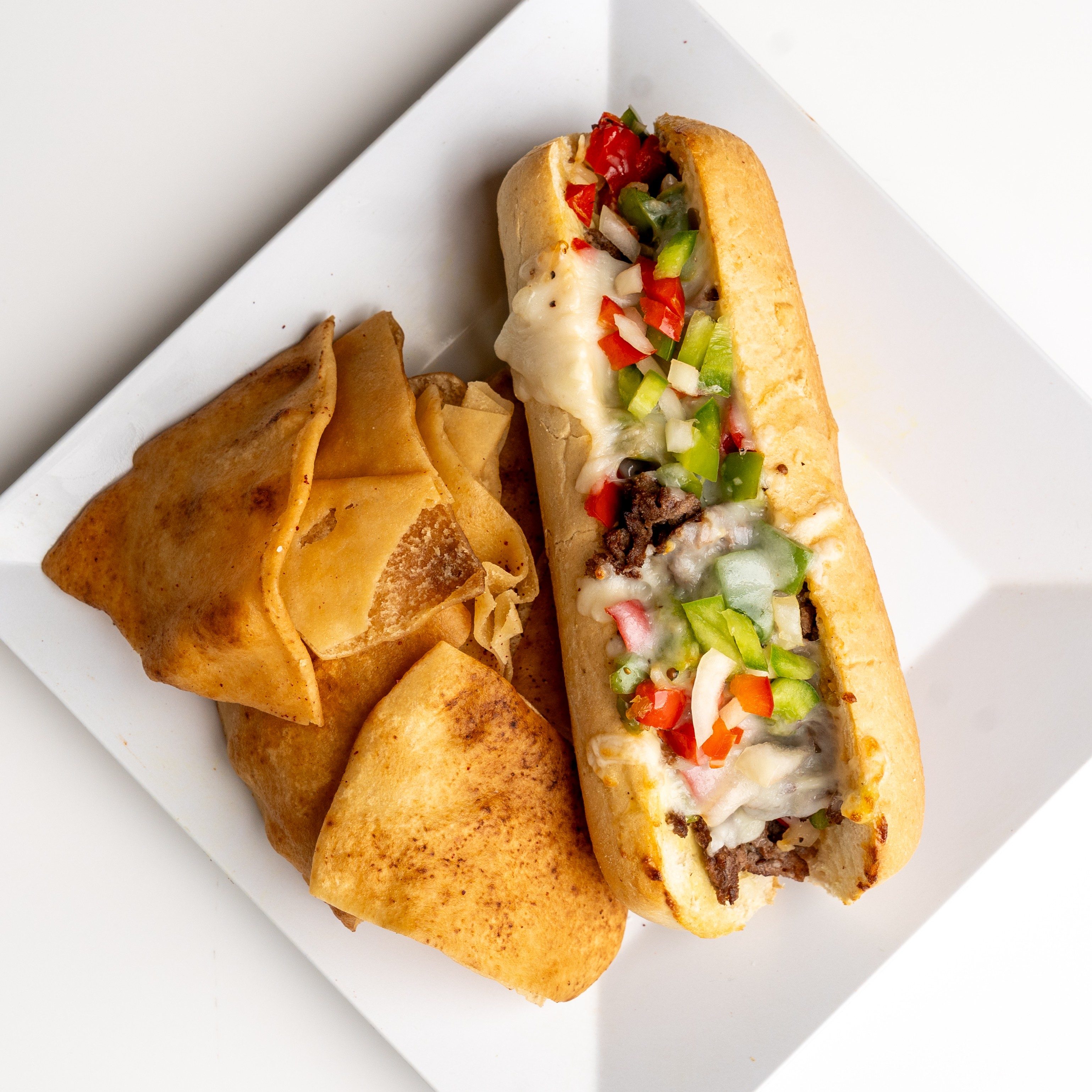 Philly Cheese Steak Sandwich.