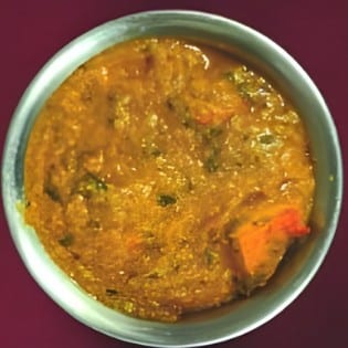 46. King Prawn Dansak.