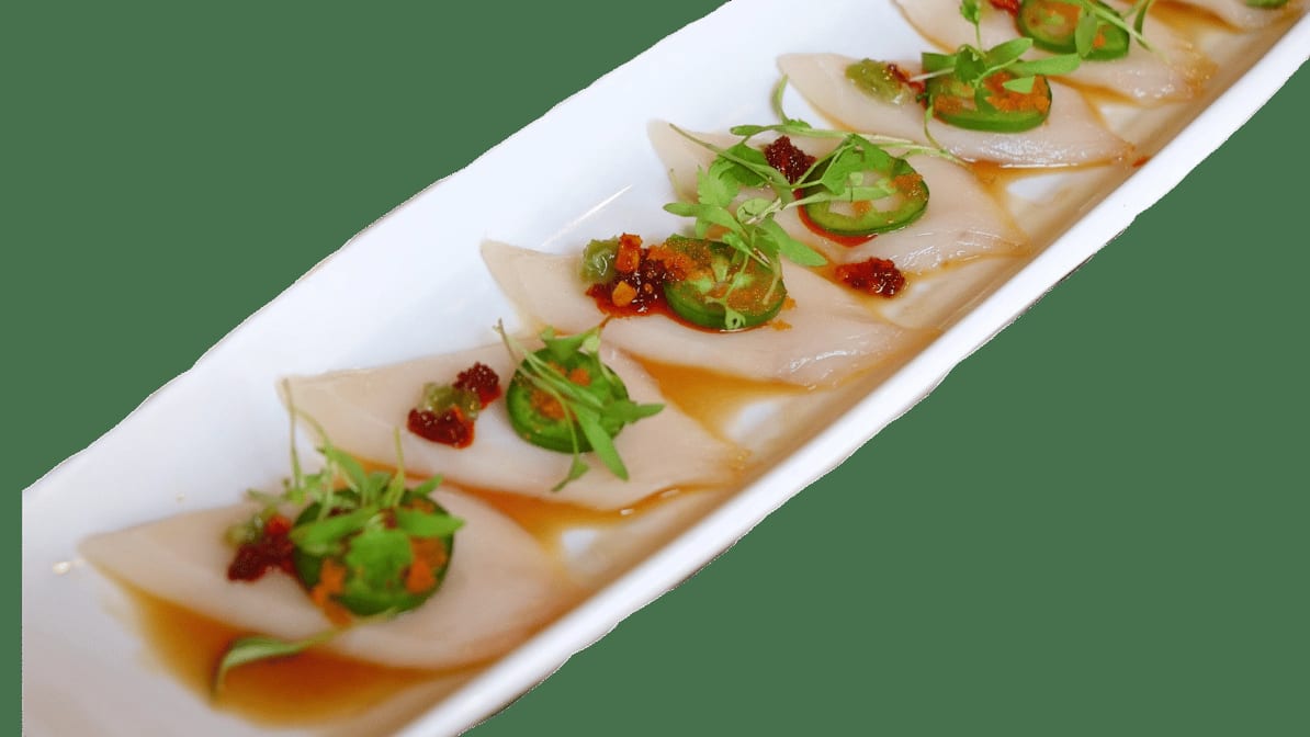Super White Tuna Carpaccio.