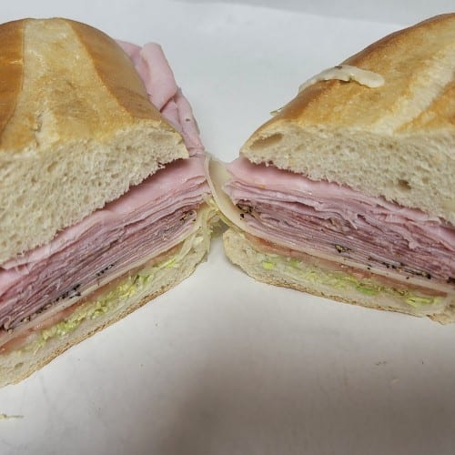 Ham, Salami, Capicola, Prosciuttini & Provolone Hero.