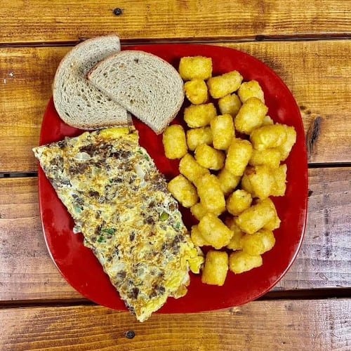 Philly Omelette Platter.