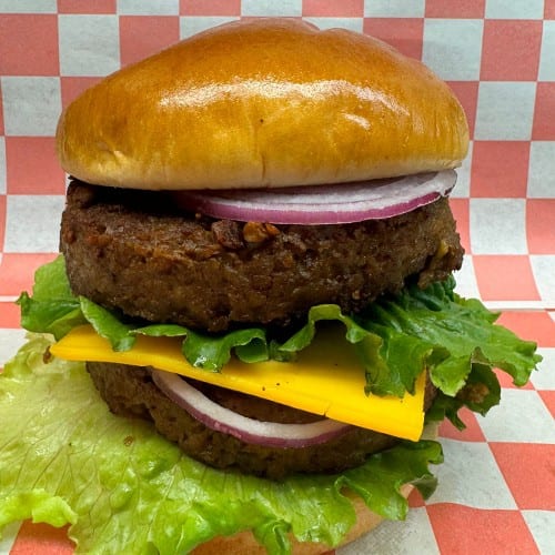 Double-Decker Veg Burger.