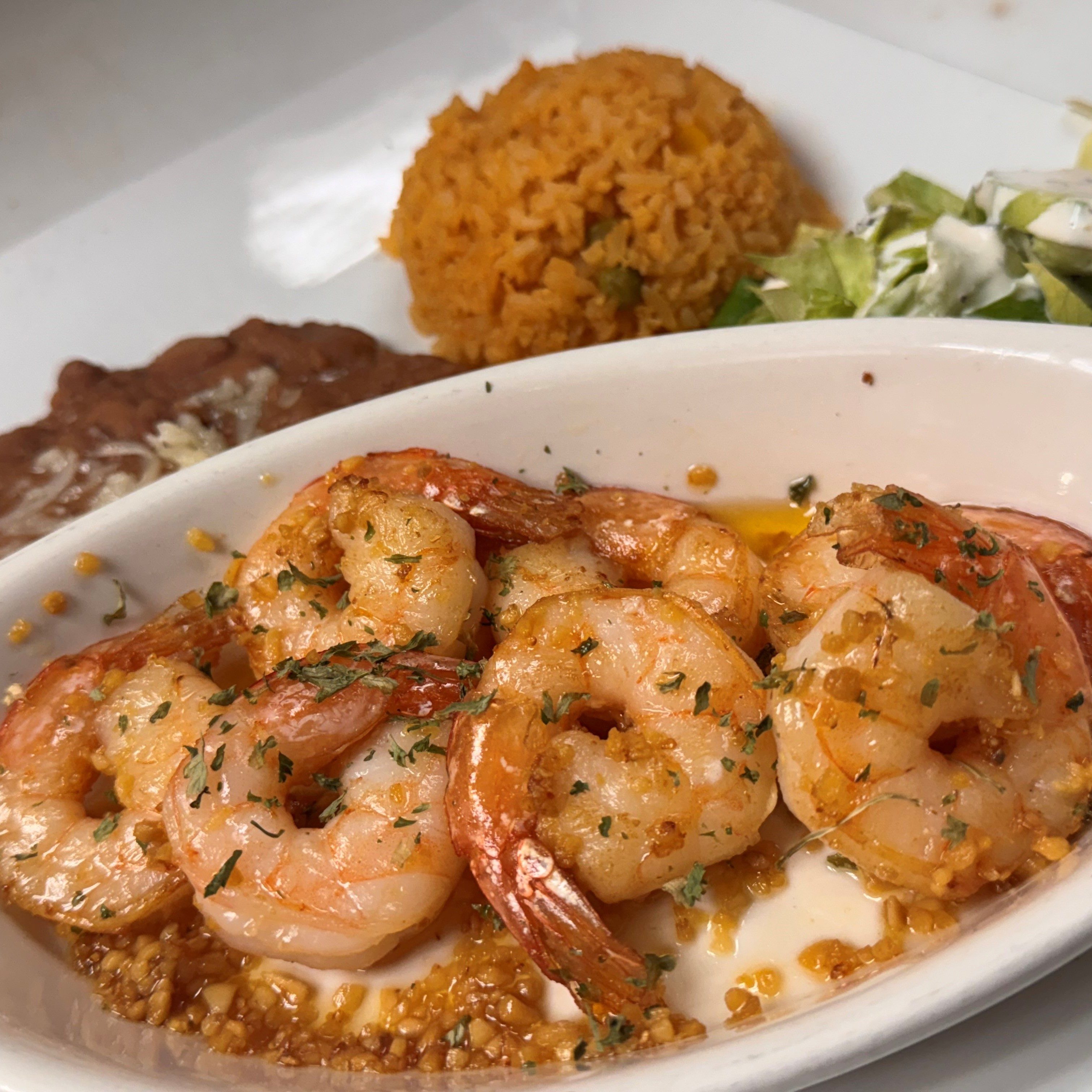 Camarones al Mojo de Ajo.