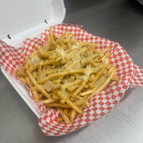 Garlic Parm Fries.