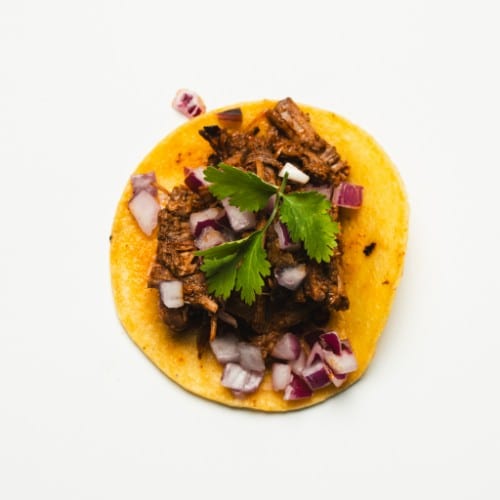 Orden Tacos Barbacoa.