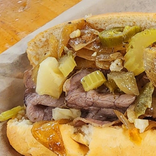 Italian Roast Beef Sandwich.