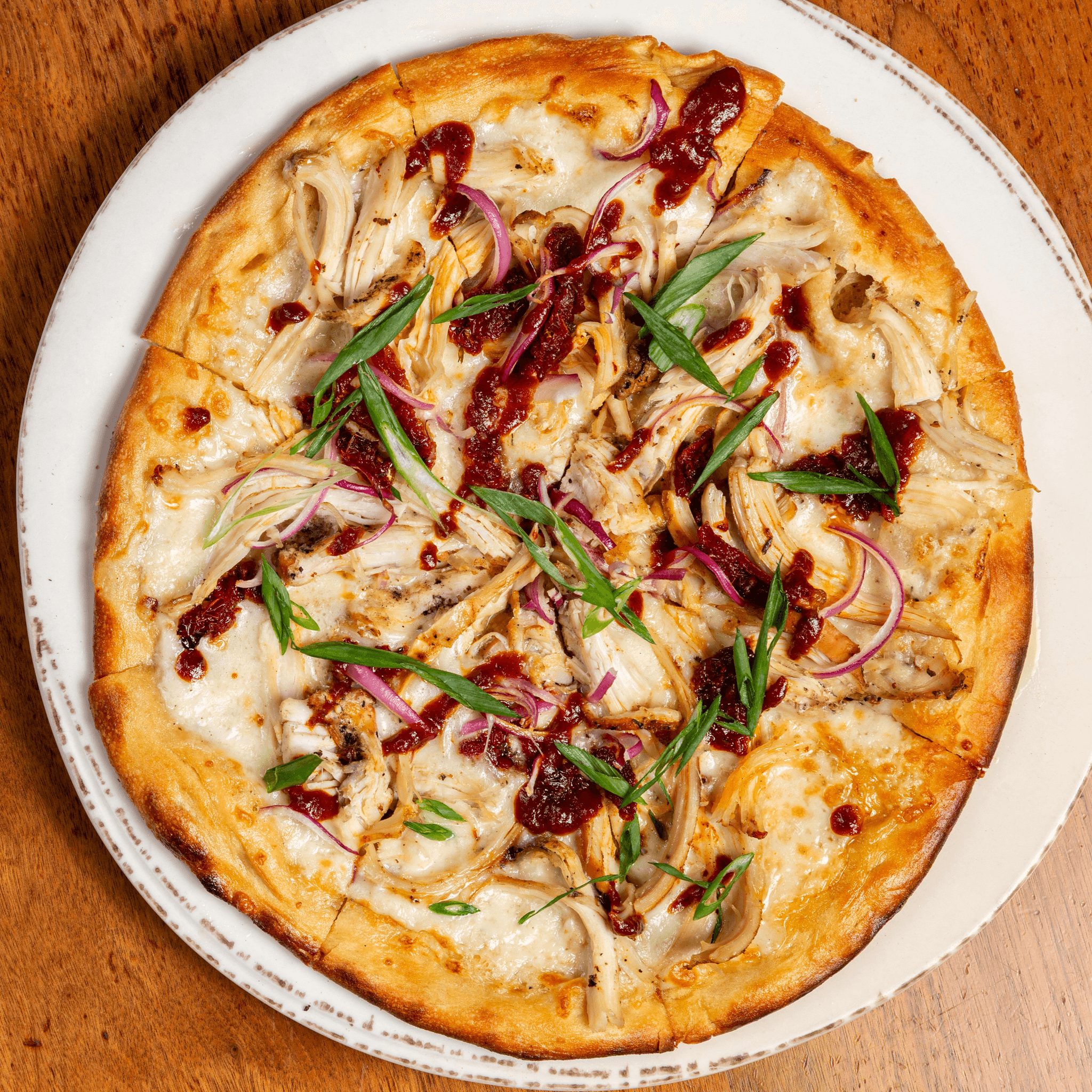 House Smoked Chicken Pizza.