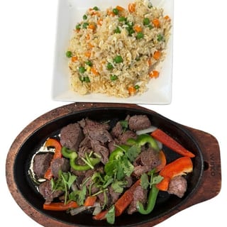 Cubic Filet Mignon Fried Rice