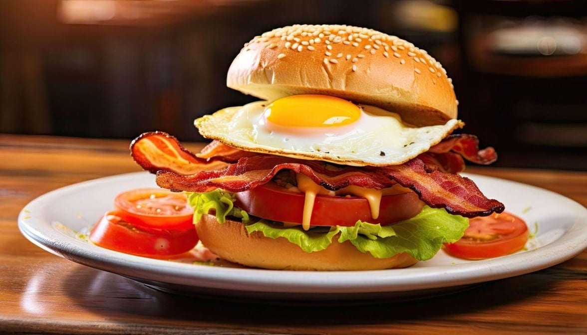 Classic Georgia Diner Burger.