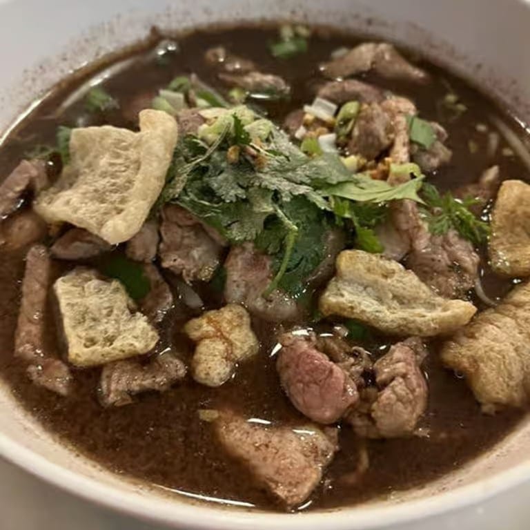 Bangkok boat beef noodle soup.