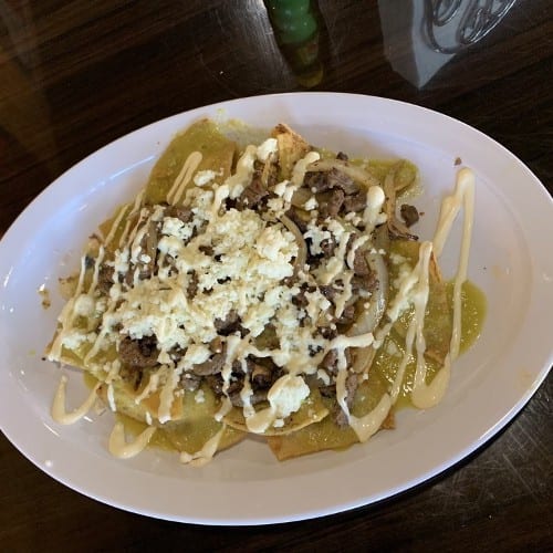 Pollo Chilaquiles Verdes.