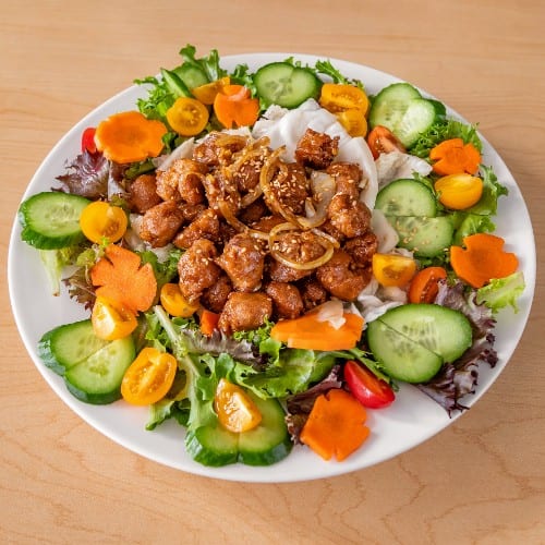 Crispy Veggie Nugget Salad.