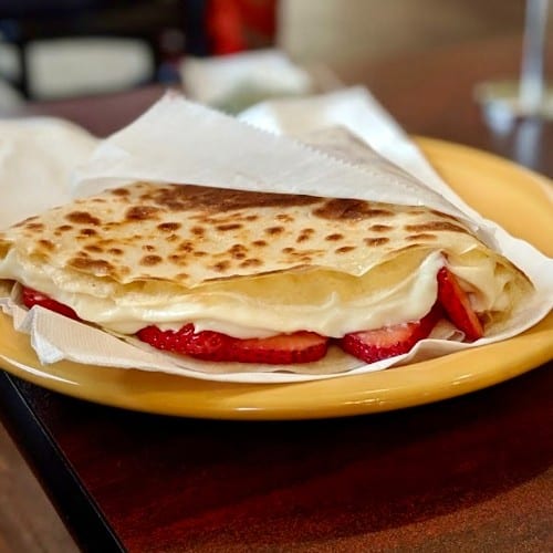 Strawberry Cheesecake Crepe.