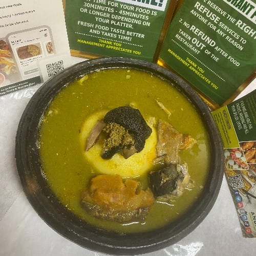 Ebunobunu with Fufu.