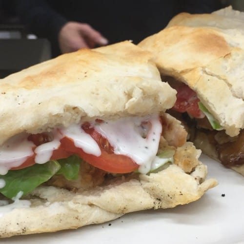 Turkey Club Calzone Sub.