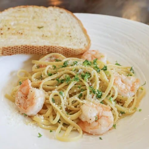 Shrimp Scampi Pasta.