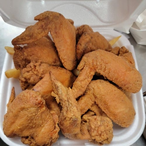 10 Wings with Fries.