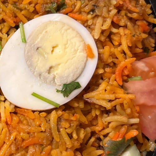 Egg Biryani.