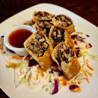 Jerk Chicken Egg-Rolls