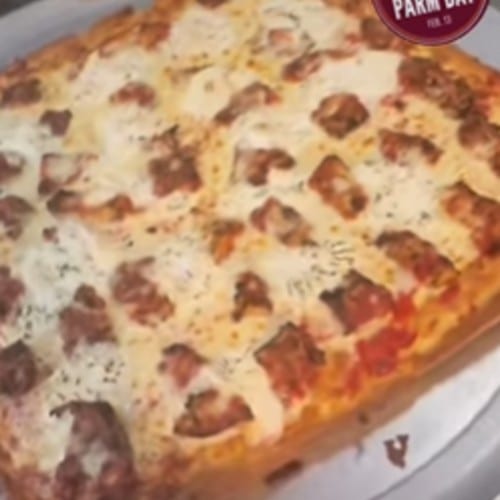 Chicken Parm Sicilian Square Pie.