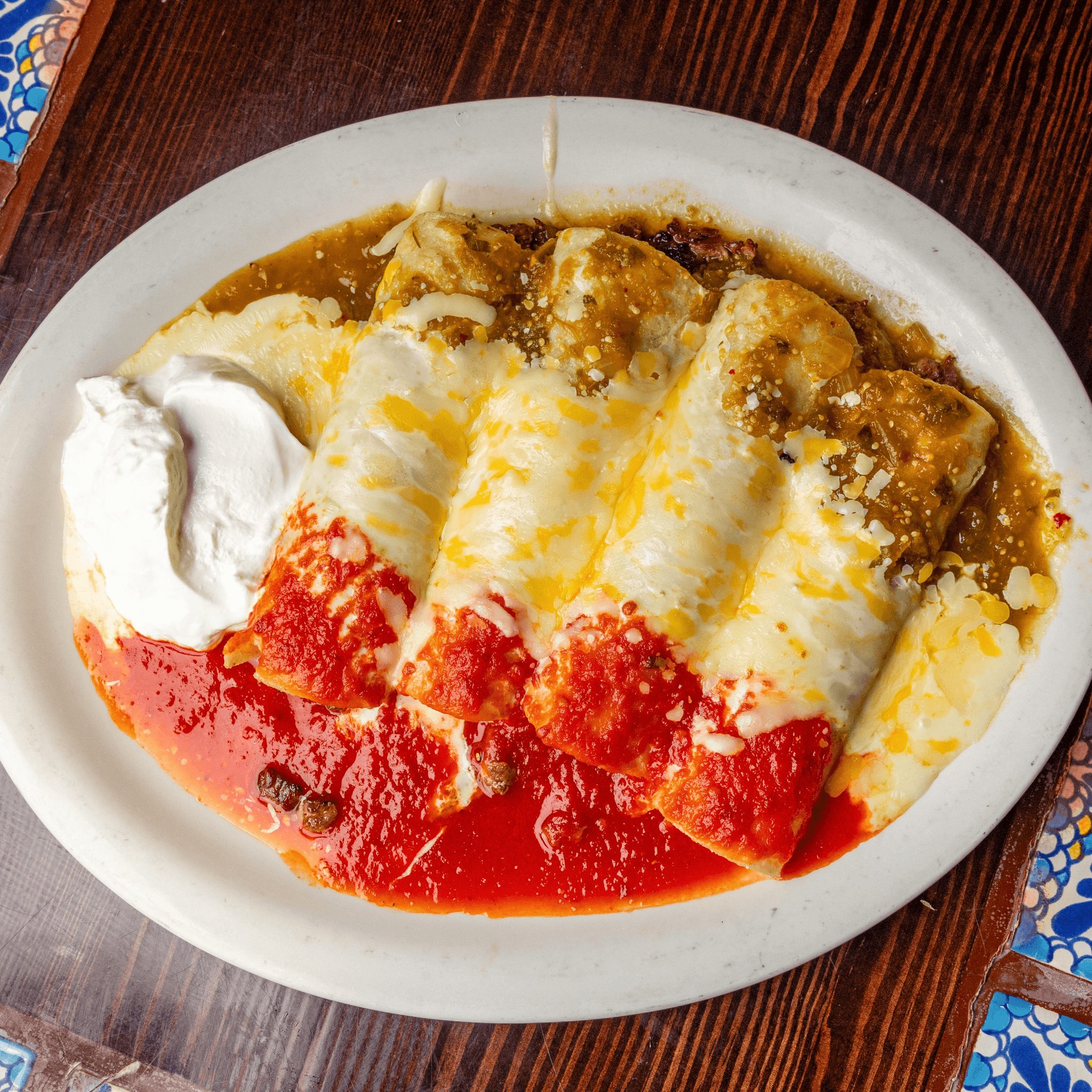 Enchiladas Mexicanas.