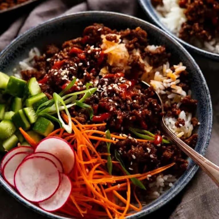 Crispy Beef Teriyaki Rice Bowl L.