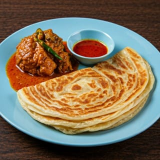 Roti Canai with Curry Chicken