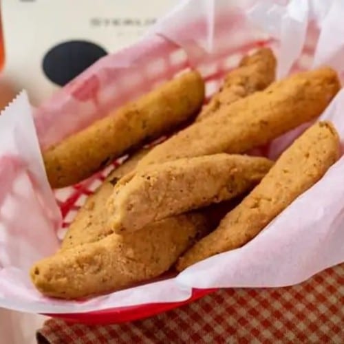 Fried Dill Pickle Spears.