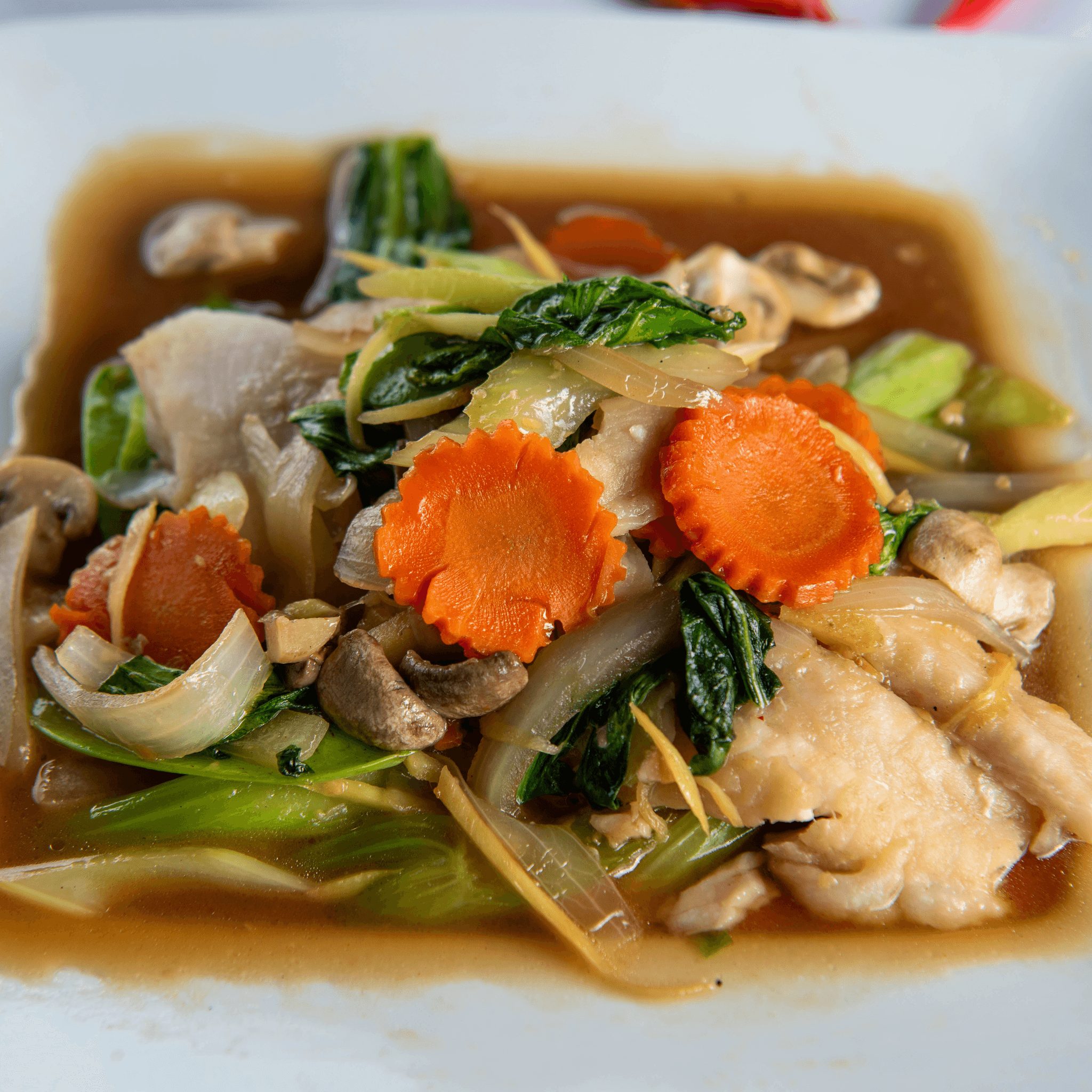Ginger Sole Stirfry.