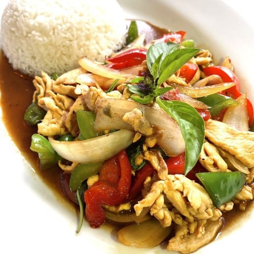 Spicy Basil (Free Drink).